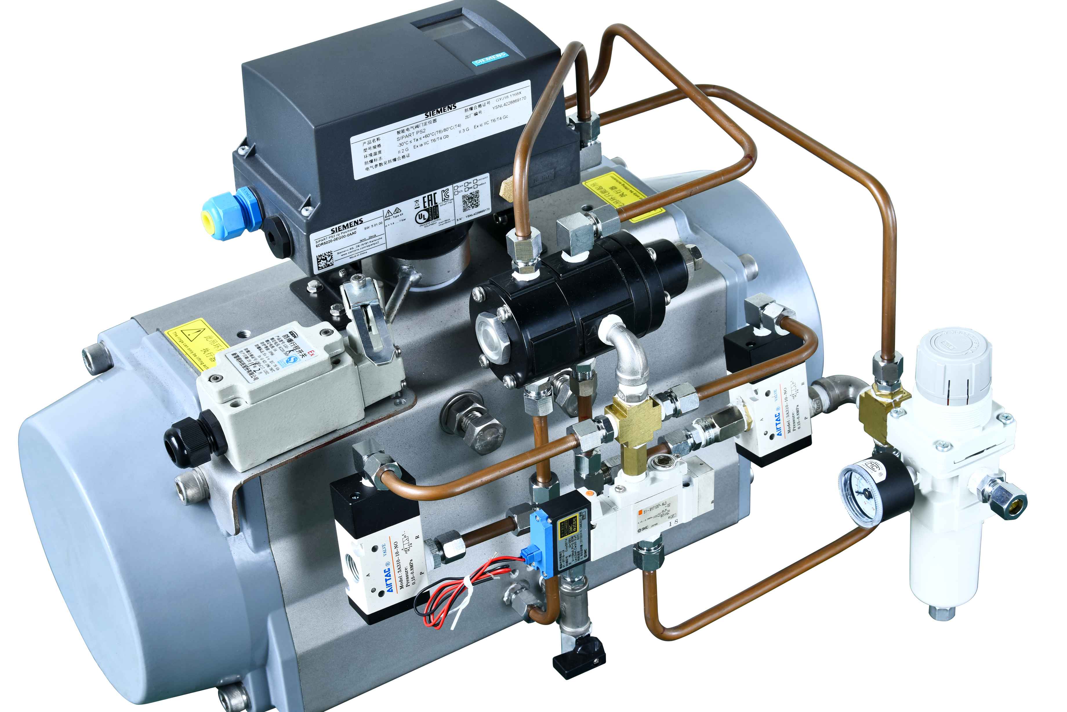 6c dn1400 阀体,阀板wcb 阀门定位器(西门子)6dr5020-0nn00-0aa0 双